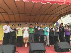 台中糕饼节大甲场热闹登场艺人莎莎与民众同欢