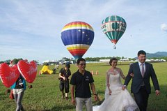 热气球婚纱摄影台东鹿野升空