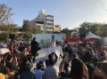 台中花博葫芦墩园区上演婚纱秀洋溢浪漫幸福氛围